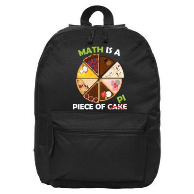 Math Is A Piece Of Pi 16 in Basic Backpack