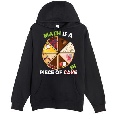 Math Is A Piece Of Pi Premium Pullover Hoodie