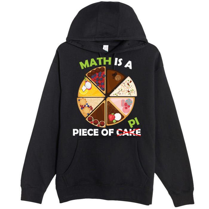 Math Is A Piece Of Pi Premium Pullover Hoodie