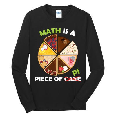 Math Is A Piece Of Pi Tall Long Sleeve T-Shirt