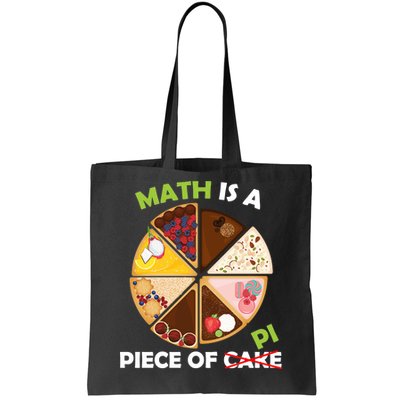 Math Is A Piece Of Pi Tote Bag