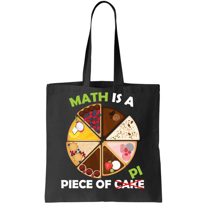 Math Is A Piece Of Pi Tote Bag