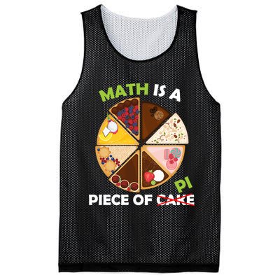 Math Is A Piece Of Pi Mesh Reversible Basketball Jersey Tank