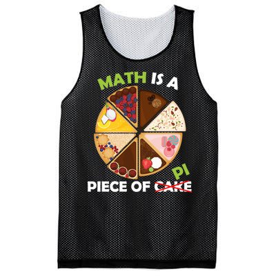 Math Is A Piece Of Pi Mesh Reversible Basketball Jersey Tank