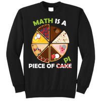 Math Is A Piece Of Pi Tall Sweatshirt