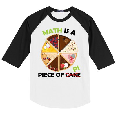 Math Is A Piece Of Pi Baseball Sleeve Shirt