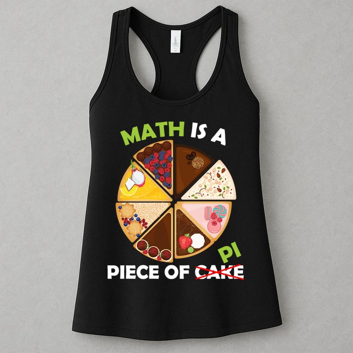 Math Is A Piece Of Pi Womens Tank Top