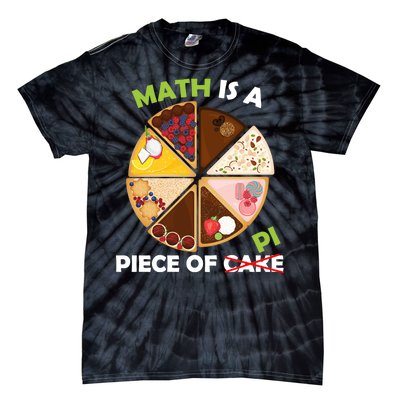 Math Is A Piece Of Pi Tie-Dye T-Shirt