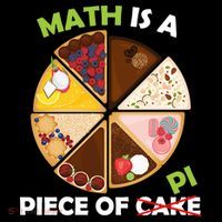 Math Is A Piece Of Pi Tie-Dye T-Shirt