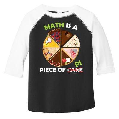 Math Is A Piece Of Pi Toddler Fine Jersey T-Shirt