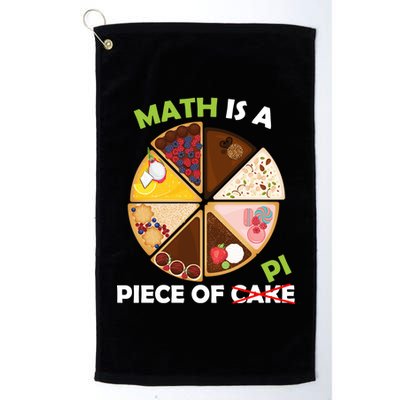 Math Is A Piece Of Pi Platinum Collection Golf Towel