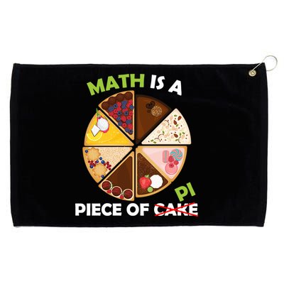 Math Is A Piece Of Pi Grommeted Golf Towel