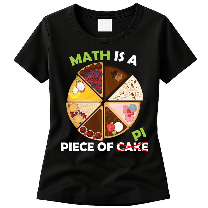Math Is A Piece Of Pi Womens T-Shirt