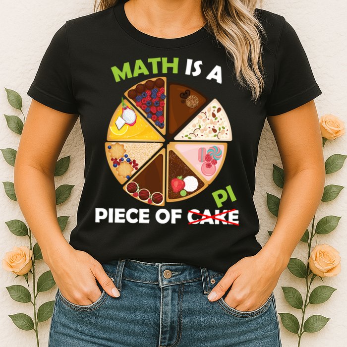 Math Is A Piece Of Pi Womens T-Shirt