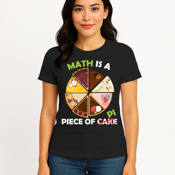 Math Is A Piece Of Pi Womens T-Shirt