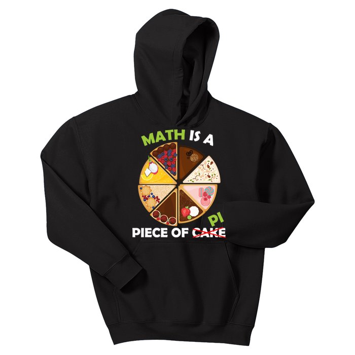 Math Is A Piece Of Pi Kids Hoodie