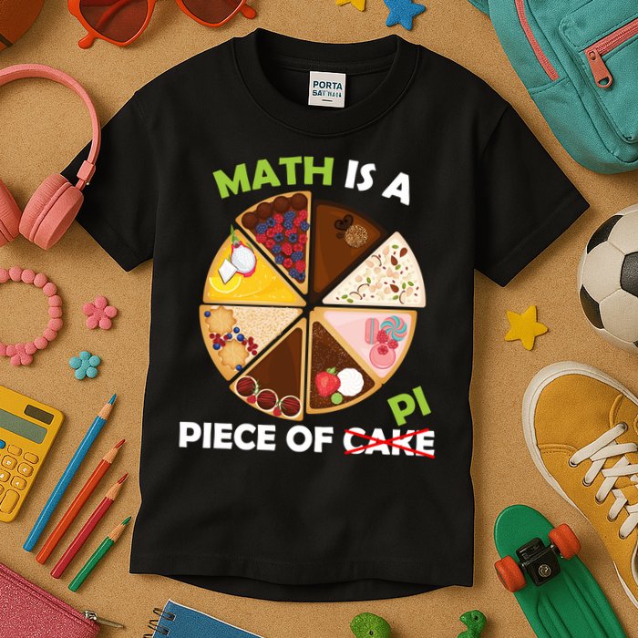 Math Is A Piece Of Pi Kids T-Shirt