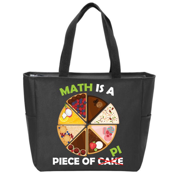 Math Is A Piece Of Pi Zip Tote Bag