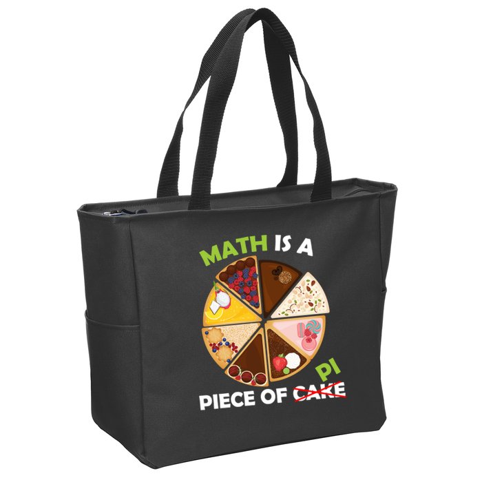 Math Is A Piece Of Pi Zip Tote Bag