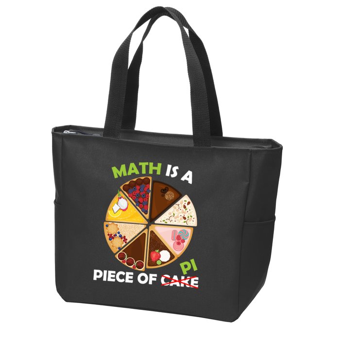Math Is A Piece Of Pi Zip Tote Bag