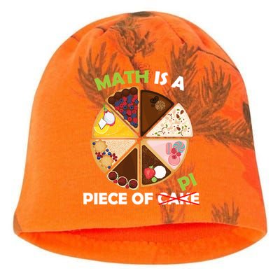 Math Is A Piece Of Pi Kati - Camo Knit Beanie