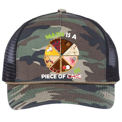 Math Is A Piece Of Pi Retro Rope Trucker Hat Cap