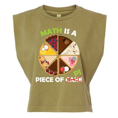 Math Is A Piece Of Pi Garment-Dyed Women's Muscle Tee