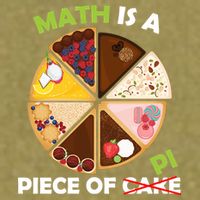 Math Is A Piece Of Pi Garment-Dyed Women's Muscle Tee