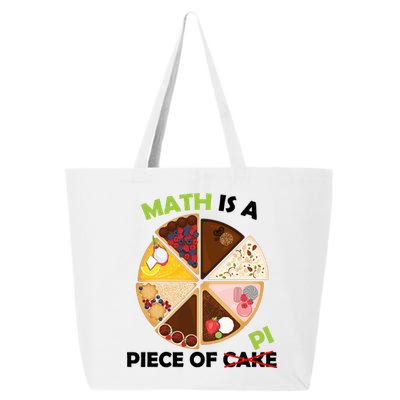 Math Is A Piece Of Pi 25L Jumbo Tote