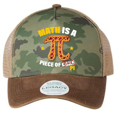 Math is a piece of pi Humor Legacy Tie Dye Trucker Hat