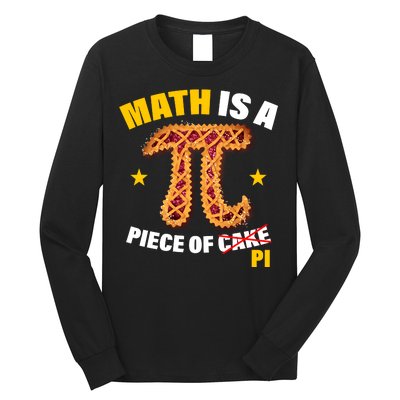 Math is a piece of pi Humor Long Sleeve Shirt