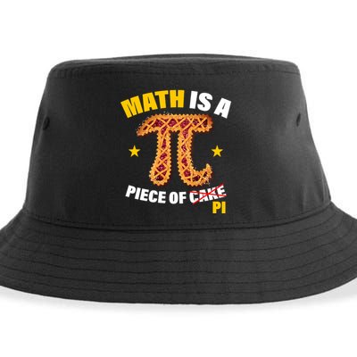 Math is a piece of pi Humor Sustainable Bucket Hat