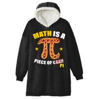 Math is a piece of pi Humor Hooded Wearable Blanket