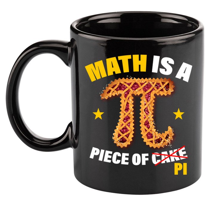 Math is a piece of pi Humor 11oz C Handle Ceramic Mug