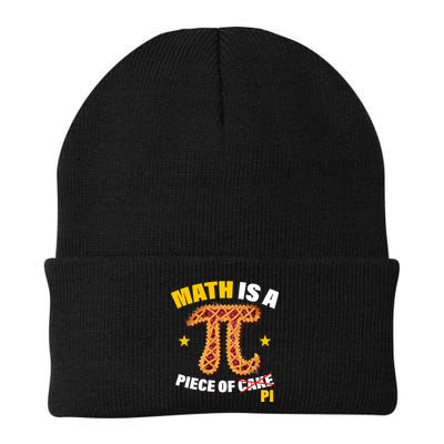 Math is a piece of pi Humor Knit Cap Winter Beanie