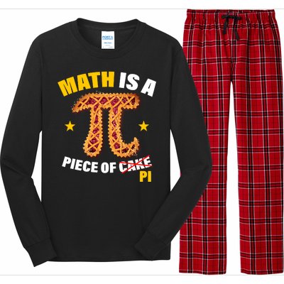 Math is a piece of pi Humor Long Sleeve Pajama Set