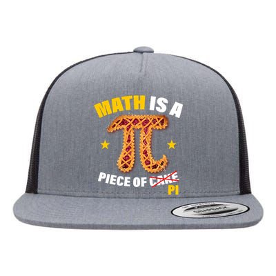 Math is a piece of pi Humor Flat Bill Trucker Hat