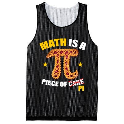 Math is a piece of pi Humor Mesh Reversible Basketball Jersey Tank