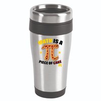 Math is a piece of pi Humor 16oz Travel Tumbler