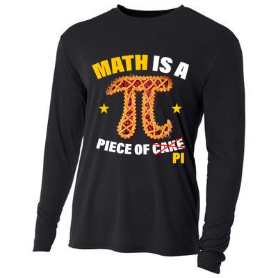 Math is a piece of pi Humor Cooling Performance Long Sleeve Crew
