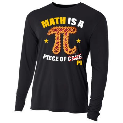 Math is a piece of pi Humor Cooling Performance Long Sleeve Crew