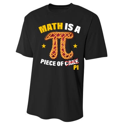 Math is a piece of pi Humor Performance Sprint T-Shirt