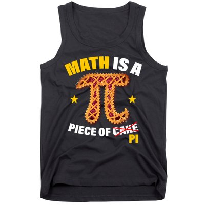 Math is a piece of pi Humor Tank Top