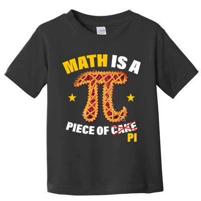 Math is a piece of pi Humor Toddler T-Shirt
