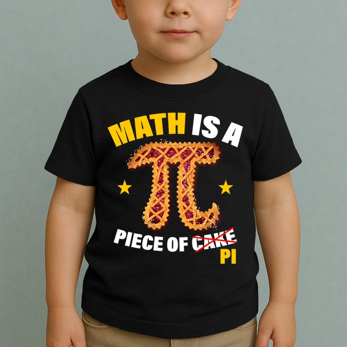 Math is a piece of pi Humor Toddler T-Shirt
