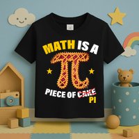 Math is a piece of pi Humor Toddler T-Shirt