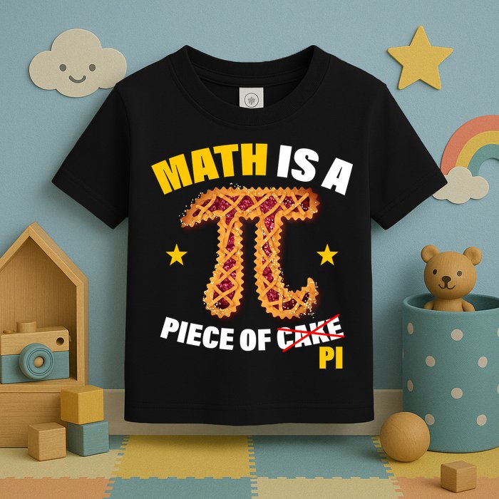 Math is a piece of pi Humor Toddler T-Shirt