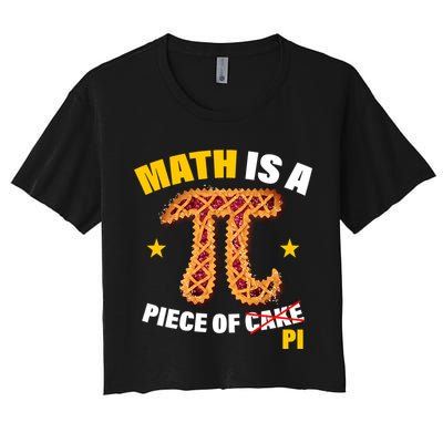 Math is a piece of pi Humor Crop Top