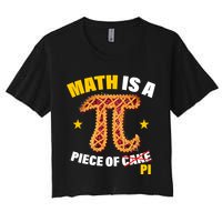 Math is a piece of pi Humor Crop Top