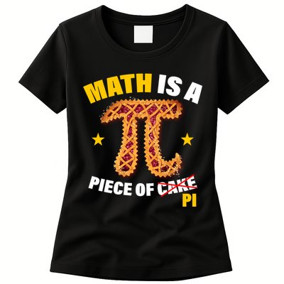 Math is a piece of pi Humor Womens T-Shirt